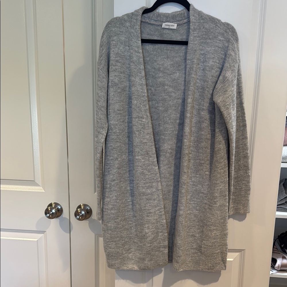 Sophie Rue Gray Knit Cardigan Sweater